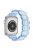 Watch Band for Apple Watch Series 10 46mm / Ultra 2 Ultra 49mm /  Series 9 8 7 45mm / 6 5 4 SE (2023) SE (2022) SE 44mm / 3 2 1 42mm Elastic Resin Strap - Transparent Blue