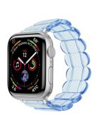 Watch Band for Apple Watch Series 10 46mm / Ultra 2 Ultra 49mm /  Series 9 8 7 45mm / 6 5 4 SE (2023) SE (2022) SE 44mm / 3 2 1 42mm Elastic Resin Strap - Transparent Blue