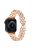 Watch Band for Apple Watch Series 10 46mm / Ultra 2 Ultra 49mm /  Series 9 8 7 45mm / 6 5 4 SE (2023) SE (2022) SE 44mm / 3 2 1 42mm Rhinestone Decor Zinc Alloy Strap - Rose Gold