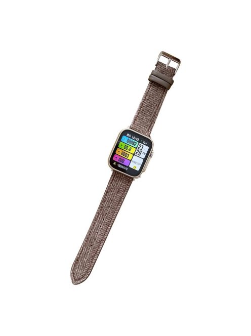 Watch Band for Apple Watch Series 10 46mm / Ultra 2 Ultra 49mm /  Series 9 8 7 45mm / 6 5 4 SE (2023) SE (2022) SE 44mm / 3 2 1 42mm Winter Furry Nylon Strap - Brown