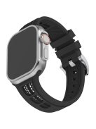 Watch Strap for Apple Watch 10 46mm / Ultra 2 / Ultra 49mm / 9 8 7 45mm / SE (2023) SE (2022) SE 6 5 4 44mm / 3 2 1 42mm Silicone Band - Black