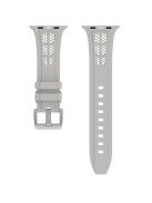 Watch Strap for Apple Watch 10 46mm / Ultra 2 / Ultra 49mm / 9 8 7 45mm / SE (2023) SE (2022) SE 6 5 4 44mm / 3 2 1 42mm Silicone Band - Light Grey