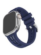 Watch Strap for Apple Watch 10 46mm / Ultra 2 / Ultra 49mm / 9 8 7 45mm / SE (2023) SE (2022) SE 6 5 4 44mm / 3 2 1 42mm Silicone Band - Midnight Blue