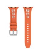 Watch Strap for Apple Watch 10 46mm / Ultra 2 / Ultra 49mm / 9 8 7 45mm / SE (2023) SE (2022) SE 6 5 4 44mm / 3 2 1 42mm Silicone Band - Orange