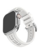 Watch Strap for Apple Watch 10 46mm / Ultra 2 / Ultra 49mm / 9 8 7 45mm / SE (2023) SE (2022) SE 6 5 4 44mm / 3 2 1 42mm Silicone Band - White