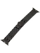 Watch Strap for Apple Watch Series 10 42mm / 9 8 7 41mm / SE (2023) SE (2022) SE 6 5 4 40mm / 3 2 1 38mm 5-Beads Stainless Steel Metal Wristband - Black