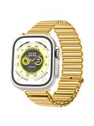 Watch Strap for Apple Watch Series 10 42mm / 9 8 7 41mm / SE (2023) SE (2022) SE 6 5 4 40mm / 3 2 1 38mm Adjustable Hollow Watch Band - Gold