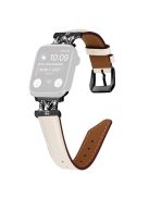 Watch Strap for Apple Watch Series 10 42mm / 9 8 7 41mm / SE (2023) SE (2022) SE 6 5 4 40mm / 3 2 1 38mm Band with Black Buckle - Apricot