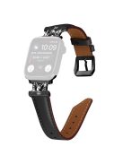 Watch Strap for Apple Watch Series 10 42mm / 9 8 7 41mm / SE (2023) SE (2022) SE 6 5 4 40mm / 3 2 1 38mm Band with Black Buckle - Black