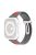 Watch Strap for Apple Watch Series 10 42mm / 9 8 7 41mm / SE (2023) SE (2022) SE 6 5 4 40mm / 3 2 1 38mm Bi-Color Silicone Watch Band with Buckle - Grey / Red