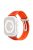 Watch Strap for Apple Watch Series 10 42mm / 9 8 7 41mm / SE (2023) SE (2022) SE 6 5 4 40mm / 3 2 1 38mm Bi-Color Silicone Watch Band with Buckle - Orange / Red