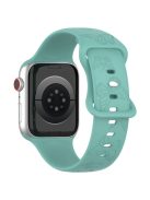 Watch Strap for Apple Watch Series 10 42mm / 9 8 7 41mm / SE (2023) SE (2022) SE 6 5 4 40mm / 3 2 1 38mm Butterfly Silicone Watch Band - Green