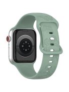 Watch Strap for Apple Watch Series 10 42mm / 9 8 7 41mm / SE (2023) SE (2022) SE 6 5 4 40mm / 3 2 1 38mm Butterfly Silicone Watch Band - Olive Green