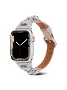 Watch Strap for Apple Watch Series 10 42mm / 9 8 7 41mm / SE (2023) SE (2022) SE 6 5 4 40mm / 3 2 1 38mm Butterfly Watch Band - Light Pink / Silver Buckle