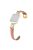 Watch Strap for Apple Watch Series 10 42mm / 9 8 7 41mm / SE (2023) SE (2022) SE 6 5 4 40mm / 3 2 1 38mm Cowhide Leather Band - Bean Pink / Gold Buckle