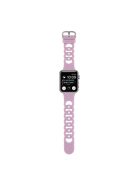 Watch Strap for Apple Watch Series 10 42mm / 9 8 7 41mm / SE (2023) SE (2022) SE 6 5 4 40mm / 3 2 1 38mm Donut Hollow Silicone Watch Band - Purple