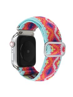   Watch Strap for Apple Watch Series 10 42mm / 9 8 7 41mm / SE (2023) SE (2022) SE 6 5 4 40mm / 3 2 1 38mm Elastic Nylon Braided Watch Band - Style D