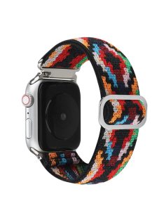   Watch Strap for Apple Watch Series 10 42mm / 9 8 7 41mm / SE (2023) SE (2022) SE 6 5 4 40mm / 3 2 1 38mm Elastic Nylon Braided Watch Band - Style E