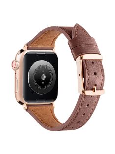   Watch Strap for Apple Watch Series 10 42mm / 9 8 7 41mm / SE (2023) SE (2022) SE 6 5 4 40mm / 3 2 1 38mm Genuine Leather Band - Brown