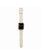 Watch Strap for Apple Watch Series 10 42mm / 9 8 7 41mm / SE (2023) SE (2022) SE 6 5 4 40mm / 3 2 1 38mm Genuine Leather Watch Band - Beige