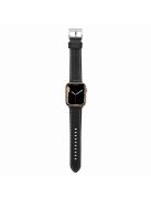 Watch Strap for Apple Watch Series 10 42mm / 9 8 7 41mm / SE (2023) SE (2022) SE 6 5 4 40mm / 3 2 1 38mm Genuine Leather Watch Band - Black