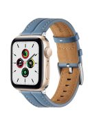 Watch Strap for Apple Watch Series 10 42mm / 9 8 7 41mm / SE (2023) SE (2022) SE 6 5 4 40mm / 3 2 1 38mm Genuine Leather Watch Band - Blue