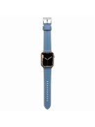 Watch Strap for Apple Watch Series 10 42mm / 9 8 7 41mm / SE (2023) SE (2022) SE 6 5 4 40mm / 3 2 1 38mm Genuine Leather Watch Band - Blue