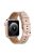 Watch Strap for Apple Watch Series 10 42mm / 9 8 7 41mm / SE (2023) SE (2022) SE 6 5 4 40mm / 3 2 1 38mm Genuine Leather Watch Band - Light Pink