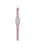 Watch Strap for Apple Watch Series 10 42mm / 9 8 7 41mm / SE (2023) SE (2022) SE 6 5 4 40mm / 3 2 1 38mm Glitter Leather Wristband - Pink