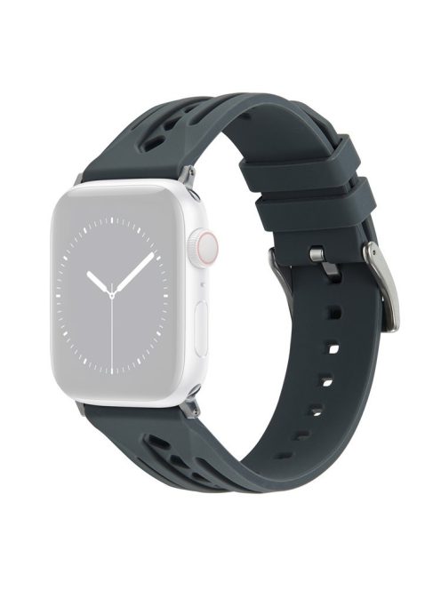 Watch Strap For Apple Watch Series 10 42mm / 9 8 7 41mm / SE (2023) SE (2022) SE 6 5 4 40mm / 3 2 1 38mm Hollow Silicone Band - Grey