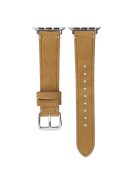 Watch Strap for Apple Watch Series 10 42mm / 9 8 7 41mm / SE (2023) SE (2022) SE 6 5 4 40mm / 3 2 1 38mm Leather Watch Band - Brown