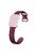 Watch Strap for Apple Watch Series 10 42mm / 9 8 7 41mm / SE (2023) SE (2022) SE 6 5 4 40mm / 3 2 1 38mm Leopard Pattern Silicone Watch Band - Wine Red