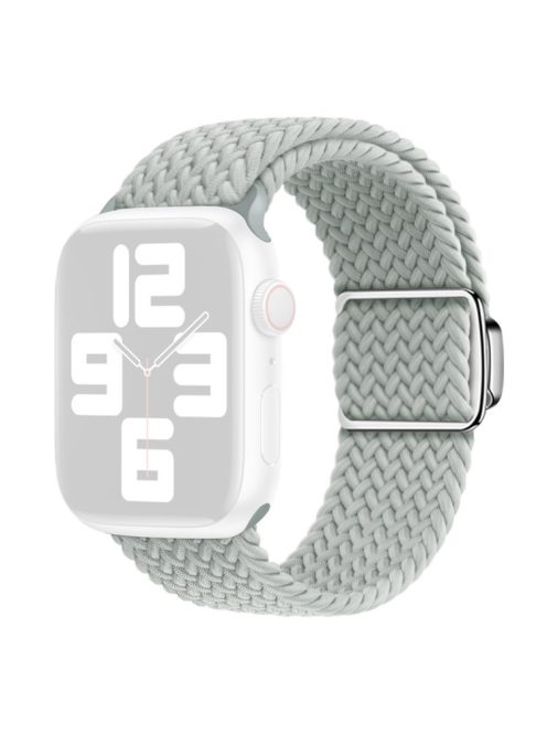 Watch Strap for Apple Watch Series 10 42mm / 9 8 7 41mm / SE (2023) SE (2022) SE 6 5 4 40mm / 3 2 1 38mm Magnetic Buckle Watch Band - Light Grey