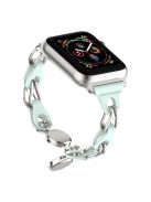 Watch Strap for Apple Watch Series 10 42mm / 9 8 7 41mm / SE (2023) SE (2022) SE 6 5 4 40mm / 3 2 1 38mm Magnetic Chain Wrist Band - Baby Blue