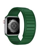 Watch Strap for Apple Watch Series 10 42mm / 9 8 7 41mm / SE (2023) SE (2022) SE 6 5 4 40mm / 3 2 1 38mm Magnetic Dual Color Silicone Band - Army Green