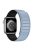 Watch Strap for Apple Watch Series 10 42mm / 9 8 7 41mm / SE (2023) SE (2022) SE 6 5 4 40mm / 3 2 1 38mm Magnetic Dual Color Silicone Band - Baby Blue+Black