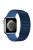 Watch Strap for Apple Watch Series 10 42mm / 9 8 7 41mm / SE (2023) SE (2022) SE 6 5 4 40mm / 3 2 1 38mm Magnetic Dual Color Silicone Band - Dark Blue+Blue