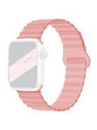 Watch Strap for Apple Watch Series 10 42mm / 9 8 7 41mm / SE (2023) SE (2022) SE 6 5 4 40mm / 3 2 1 38mm Magnetic Silicone Watch Band - Pink