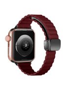 Watch Strap for Apple Watch Series 10 42mm / 9 8 7 41mm / SE (2023) SE (2022) SE 6 5 4 40mm / 3 2 1 38mm Magnetic Slim Watch Band - Wine Red