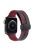 Watch Strap for Apple Watch Series 10 42mm / 9 8 7 41mm / SE (2023) SE (2022) SE 6 5 4 40mm / 3 2 1 38mm Magnetic Watch Band Camo Silicone Watch Strap - Wine Red