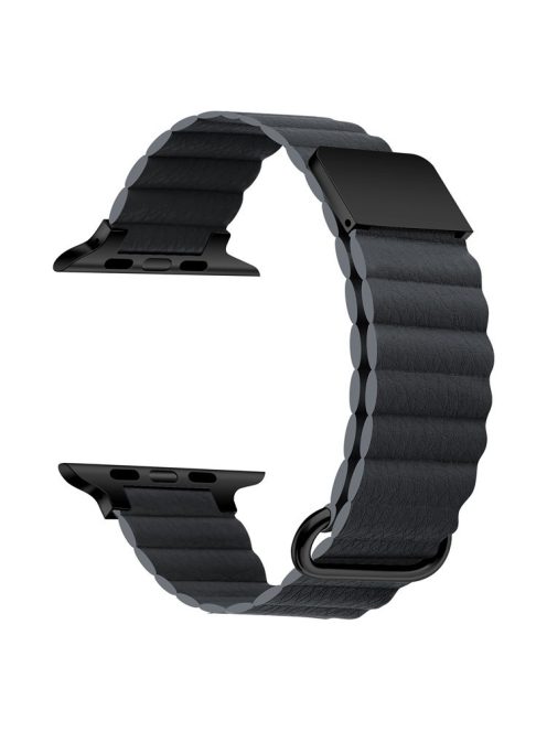 Watch Strap for Apple Watch Series 10 42mm / 9 8 7 41mm / SE (2023) SE (2022) SE 6 5 4 40mm / 3 2 1 38mm Magnetic Watchband - Black / Grey