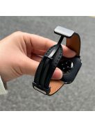 Watch Strap for Apple Watch Series 10 42mm / 9 8 7 41mm / SE (2023) SE (2022) SE 6 5 4 40mm / 3 2 1 38mm PU Leather Magnetic Buckle Band - Black