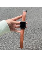 Watch Strap for Apple Watch Series 10 42mm / 9 8 7 41mm / SE (2023) SE (2022) SE 6 5 4 40mm / 3 2 1 38mm PU Leather Magnetic Buckle Band - Brown