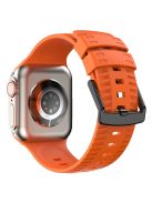 Watch Strap for Apple Watch Series 10 42mm / 9 8 7 41mm / SE (2023) SE (2022) SE 6 5 4 40mm / 3 2 1 38mm Quick Release Watch Strap Silicone Wrist Band - Orange