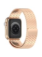 Watch Strap for Apple Watch Series 10 42mm / 9 8 7 41mm / SE (2023) SE (2022) SE 6 5 4 40mm / 3 2 1 38mm Replacement Band Magnetic Stainless Steel Strap - Rose Gold