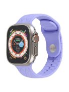 Watch Strap for Apple Watch Series 10 42mm / 9 8 7 41mm / SE (2023) SE (2022) SE 6 5 4 40mm / 3 2 1 38mm Replacement Watch Strap Textured Silicone Watchband - Purple