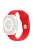 Watch Strap for Apple Watch Series 10 42mm / 9 8 7 41mm / SE (2023) SE (2022) SE 6 5 4 40mm / 3 2 1 38mm Replacement Watch Strap Textured Silicone Watchband - Red