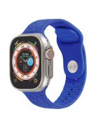 Watch Strap for Apple Watch Series 10 42mm / 9 8 7 41mm / SE (2023) SE (2022) SE 6 5 4 40mm / 3 2 1 38mm Replacement Watch Strap Textured Silicone Watchband - Sapphire