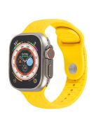 Watch Strap for Apple Watch Series 10 42mm / 9 8 7 41mm / SE (2023) SE (2022) SE 6 5 4 40mm / 3 2 1 38mm Replacement Watch Strap Textured Silicone Watchband - Yellow