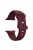 Watch Strap for Apple Watch Series 10 42mm / 9 8 7 41mm / SE (2023) SE (2022) SE 6 5 4 40mm / 3 2 1 38mm Silicone Band Engraved Watch Strap - Wine Red